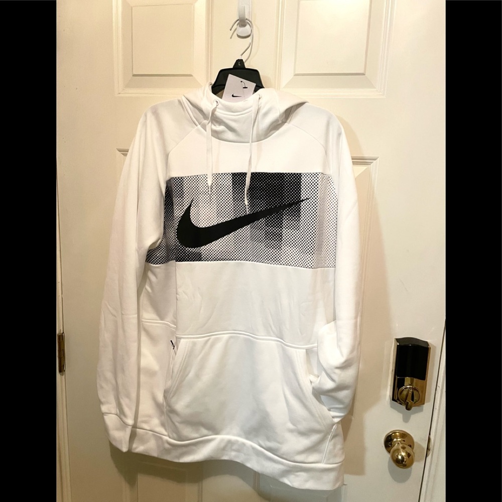 NWT Men’s Nike M NK THRMA HD PO HCK 2 NF Sz XL White